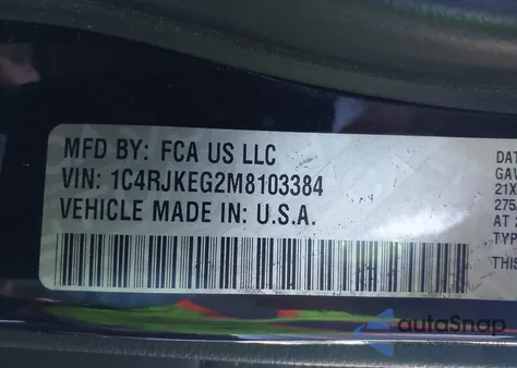 2021 Jeep Grand Cherokee L Summit Reserve 4X4 from USA, damaged, VIN 1C4RJKEG2M8103384